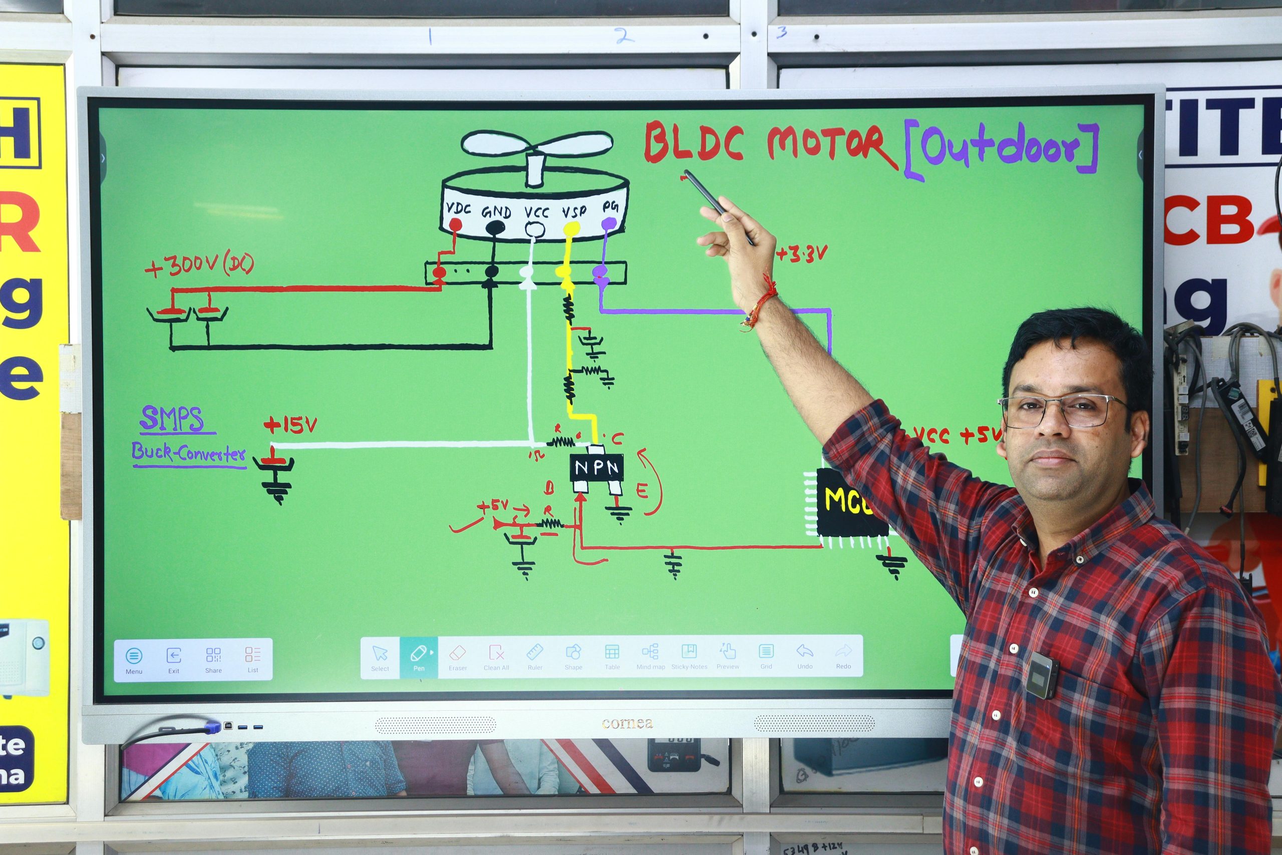 Ilustrasi npn transistor